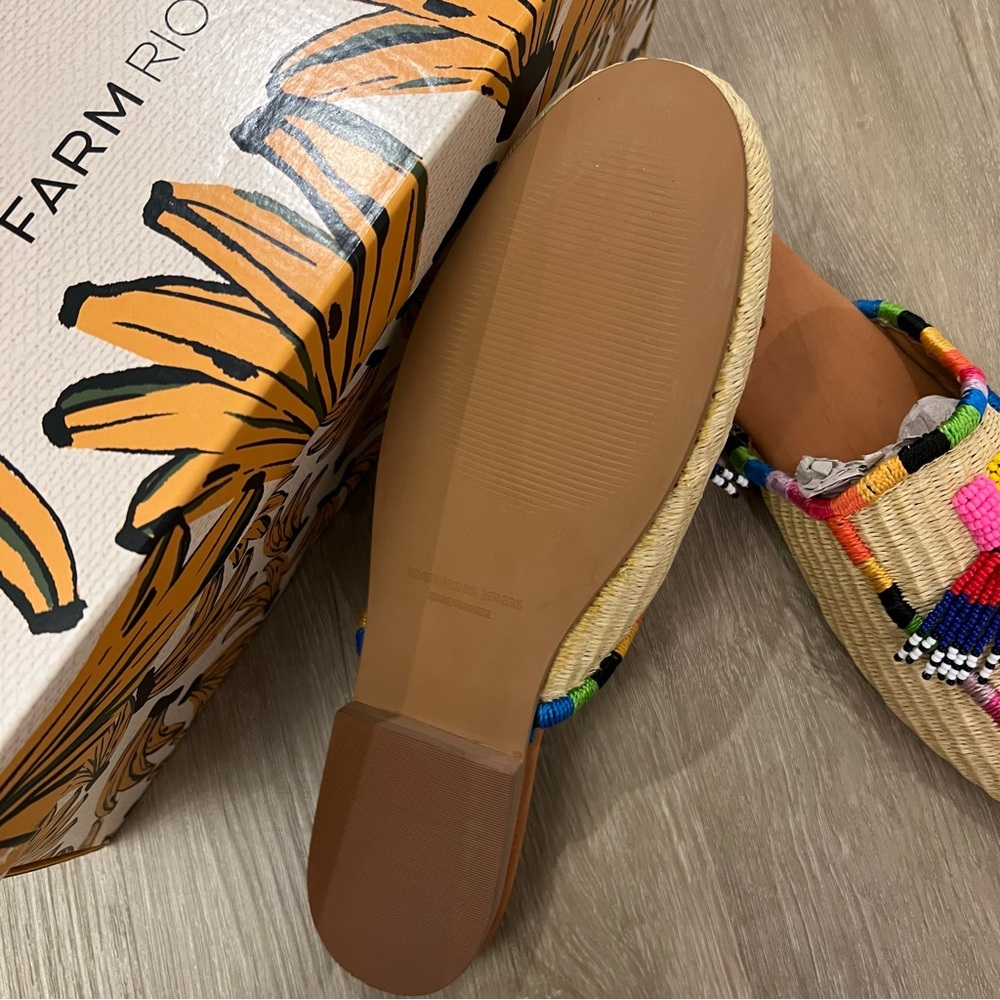 Farm Rio Natural Raffia Mule - Picture 5 of 10